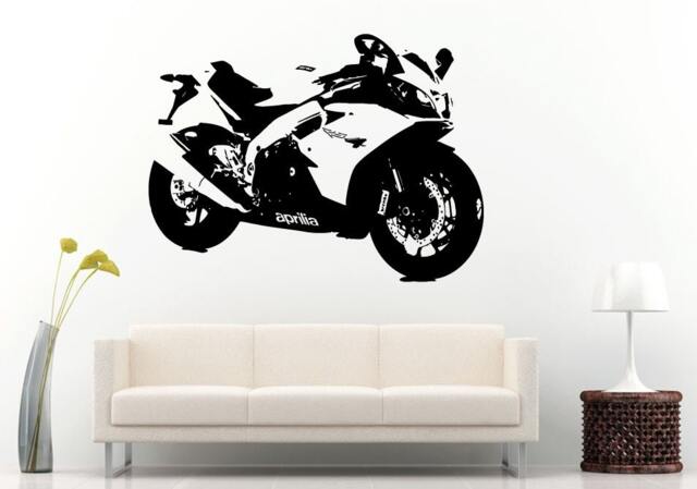 Motorcycle Sport Crotch Rocket Racing Motorbike Bike Wall Decal Vinyl Sticker Mural Room Decor L854 - image 1