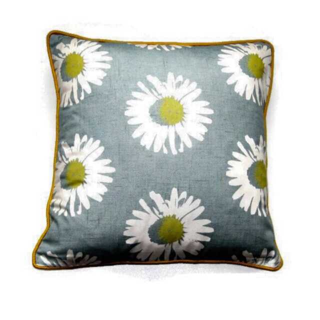 Clarke & Clarke, Studio G, Capri, Blue Yellow Floral Cotton Cushion Cover, Throw Pillow Home Decor - image 1