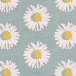 Clarke & Clarke, Studio G, Capri, Blue Yellow Floral Cotton Cushion Cover, Throw Pillow Home Decor - thumbnail 4