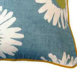 Clarke & Clarke, Studio G, Capri, Blue Yellow Floral Cotton Cushion Cover, Throw Pillow Home Decor - thumbnail 2