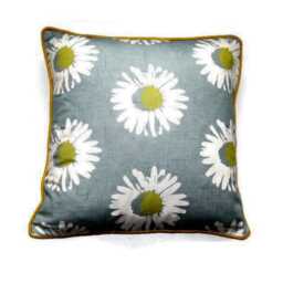 Clarke & Clarke, Studio G, Capri, Blue Yellow Floral Cotton Cushion Cover, Throw Pillow Home Decor - thumbnail 1
