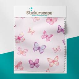Pink Butterflies Roller Blind, Children's Made To Measure, Butterfly Blackout Blind - thumbnail 2