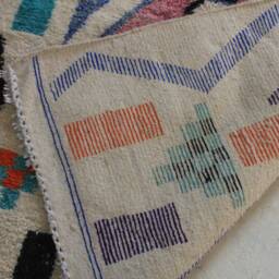 Custom Fabulous Azilal Rug, Authentic Moroccan Rug, Abstract Multicolored Carpet, Handmade Bohemian Rug - thumbnail 4