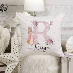 Girls Christening Gift - Baptism Pink Floral Letter Bedroom Decor Daughter Granddaughter Goddaughter - thumbnail 3