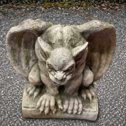 Guardian Gargoyle Statue Concrete Monster Cement Demon Figurine Garden & Home Ornament Front Door Decoration Gargoyle Lover Gift - thumbnail 4