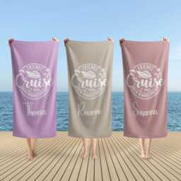 Friends Cruise 2025 Beach Towel, Making Memories Together, Matching Crew Gift, Life, Sea Vacation, Ship Vacation Gift - thumbnail 2