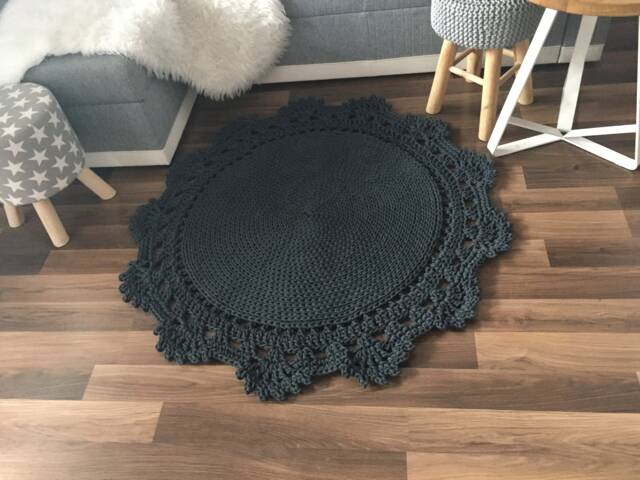 Dywan Ze Sznurka Bawe??nianego Handmade 100 cm