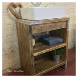 Oxford - Bathroom Vanity Unit Handmade Reclaimed Timber Rustic Cabinet Custom Size Options - thumbnail 2