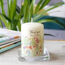 Teacher Thank You Candle - For Helping Me Grow Teaching Assistant Gift End Of Year - thumbnail 1