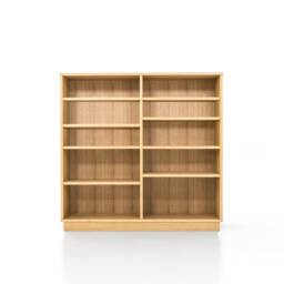 Bookcase, Bookshelf Made Of Oak Vaneer - Livlo D-R02 - thumbnail 1