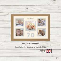 70Th Photo Frame Word Birthday Special Gift 5Sqbox-971D By Photos in A Word - thumbnail 1