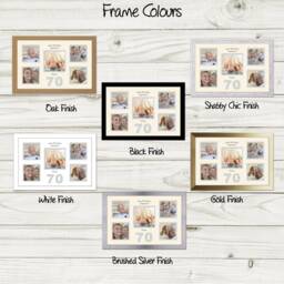 70Th Photo Frame Word Birthday Special Gift 5Sqbox-971D By Photos in A Word - thumbnail 2