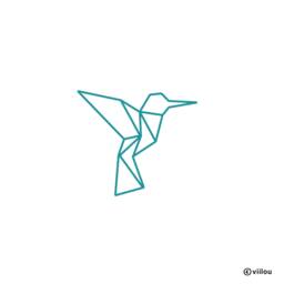 Wall Tattoo Humming Bird Origami Sticker Birds Silhouettes Tattoos Hummingbirds Illustration Stickers Graphics Decals Diy - thumbnail 1