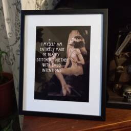 "Oddity Curiosity Goth Gothic Literature Mary Shelley's Frankenstein Elsa Lanchester Bride Of Frankenstein ""Good Intentions" - thumbnail 2
