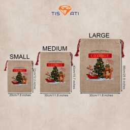 Personalised Christmas Sack, First Santa Sack For Boy, Girl Stockings, Xmas Present Cb016 - thumbnail 2