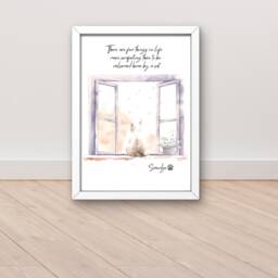 Cat Gifts, & Owner Lovers Gift, Personalised Mum Pet Prints, Portrait, Custom Print - thumbnail 2