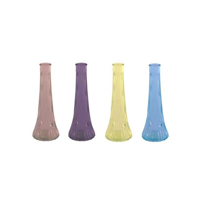 Ashley Glass Bud Vase H21cm - Colour Choice Wedding Table Spring Flower Decor Arrangements - image 1