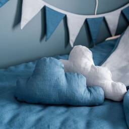 Linen Cloud Pillow Baby Room Decor, Soft Toy - thumbnail 3