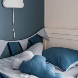 Linen Cloud Pillow Baby Room Decor, Soft Toy - thumbnail 2