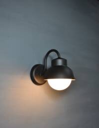 Outdoor Wall Lamp, Wall Sconce in Mid Century Modern Style, Exterior Light, Glass Globe Lamp, Vanity Light, Porch Lamp - thumbnail 1