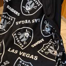 Las Vegas Raiders Fleece Blanket, Throw, Reversible Blanket/Throw - thumbnail 2
