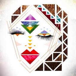 Print Tribal Woman Geometric Design Digital Print, African Wall Art, Triangle Feminine Poster Design, Girl Poster, Modern Art - thumbnail 2