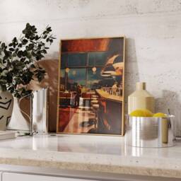 Retro American Diner Print, Poster, Food & Drink Art, Kitchen Decor, 70's Wall Poster - thumbnail 2