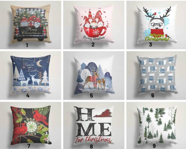Christmas Gift&gnomes Pillow Covers/Deer Print Case/Sofa Cushions Cover/Polar Bear Design Top/Red Cushioncover/Christmas Gift - image 1