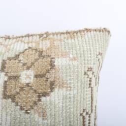 Handmade Turkish Kilim Lumbar Pillow Cover Wool Cushion - 16x24 - thumbnail 3