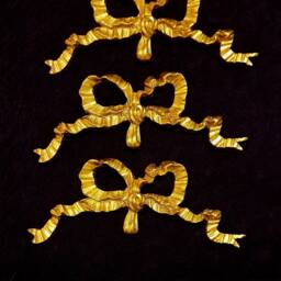 3 Gilt Gold Or White French Style Decorative Ribbon Onlay Applique Wall Furniture Moulding Pediment Plastic Decoration - thumbnail 3