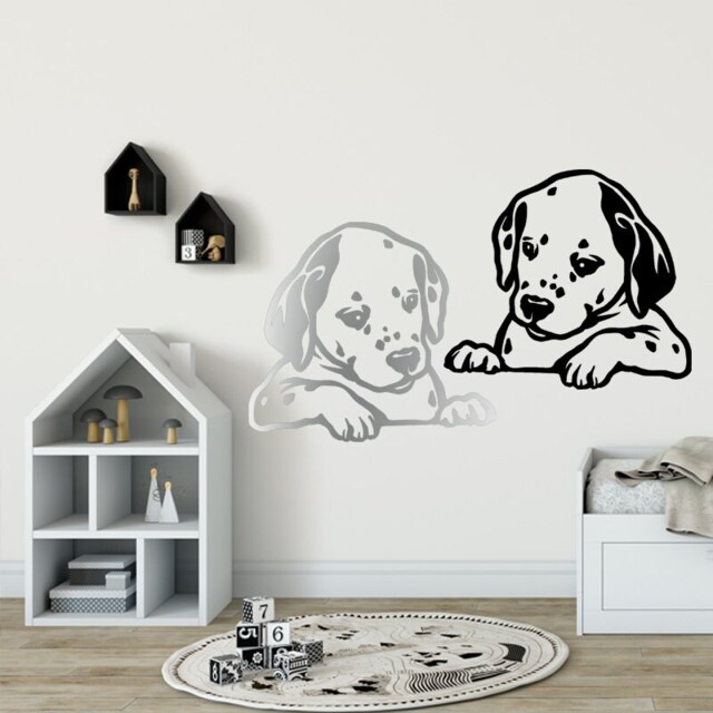 Dalmatian Puppy Vinyl Wall Decal Dog Decor Sticker - image 1