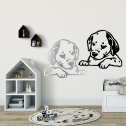 Dalmatian Puppy Vinyl Wall Decal Dog Decor Sticker - thumbnail 1