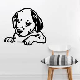 Dalmatian Puppy Vinyl Wall Decal Dog Decor Sticker - thumbnail 2