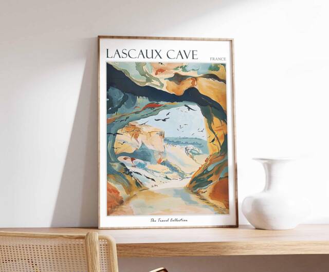 Lascaux Cave France Travel Poster Vintage-style Wall Art - image 1