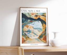 Lascaux Cave France Travel Poster Vintage-style Wall Art - thumbnail 1