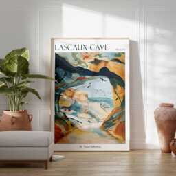 Lascaux Cave France Travel Poster Vintage-style Wall Art - thumbnail 2