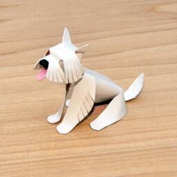 West Highland Terrier Handmade Copper Sculpture, Miniature Collectible Dog Art Figurine - thumbnail 1