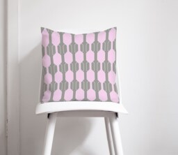 Grey & Pink Cushions, Pink Home Decor, Modern Cushion Covers, Nursery Throw Pillows, 45 X Cushion, Pillow - thumbnail 1