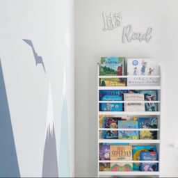 Let's Read Nursery Sign Birch Wood Story Corner Decor - thumbnail 3