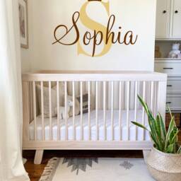 Wall Decal Girls Name Princess Crown Nursery Decor Baby Girl Decals/Room Vinyl Sticker Personalized - thumbnail 3