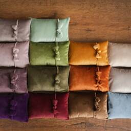 Newborn Velvet Pillow, Headband Girl, Newborn Photography Props, Newborn Props For Photography, Newborn Posing Pillow, Newborn Set - thumbnail 4