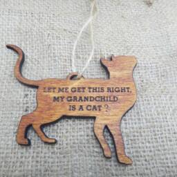 Cat Ornament, Lover Gift, Christmas Funny Lady Stocking Stuffer, Mom, Pet - thumbnail 3