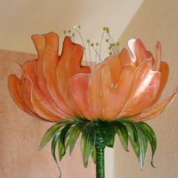 Floor Lamp Yellow Minimalist Lighting Light Orange Sunset Interior Lighting Sculpture Shade Art Craft Soft - thumbnail 3