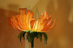 Floor Lamp Yellow Minimalist Lighting Light Orange Sunset Interior Lighting Sculpture Shade Art Craft Soft - thumbnail 1