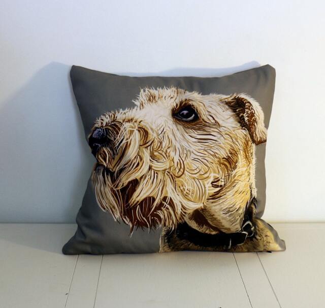 "Airedale Terrier Cushion ""Jessica" - image 1
