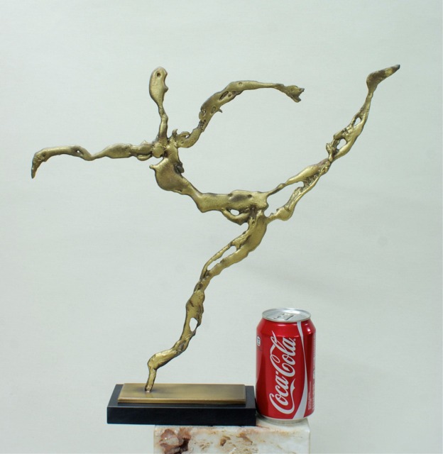 100% Real Pure Bronze Figurine Greek Art Decor Mable Statue Modern Artwork By Yiannis Nanouris - image 1