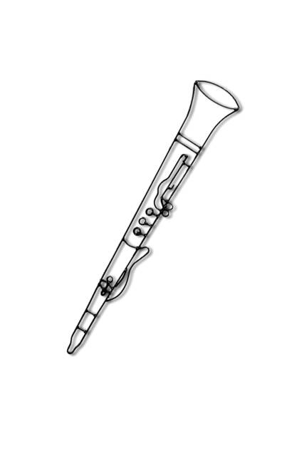 Clarinet Musical Instrument Metal Wall D??cor & Sculpture - image 1