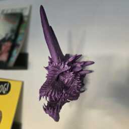 Dragon Wall Art - Fantasy Mount- 3D Printed Multiple Colours Available - thumbnail 3