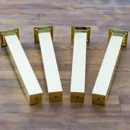 Brass Coffee Table Legs, Solid Furniture Legs - Set Of 4, Polished Or Brushed Finish, Minus By Balasagun - thumbnail 2