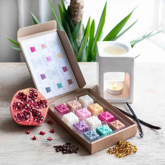 Oriental Wax Melts Selection Box With Recipe Card Melt Snap Bars 100% Natural Soy Wax Tea Light Candle Oil Burner Home Fragrance Gift - image 1